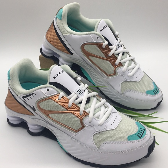 Women's Nike Shox Enigma white/black-spruce aura - Picture 3 of 8